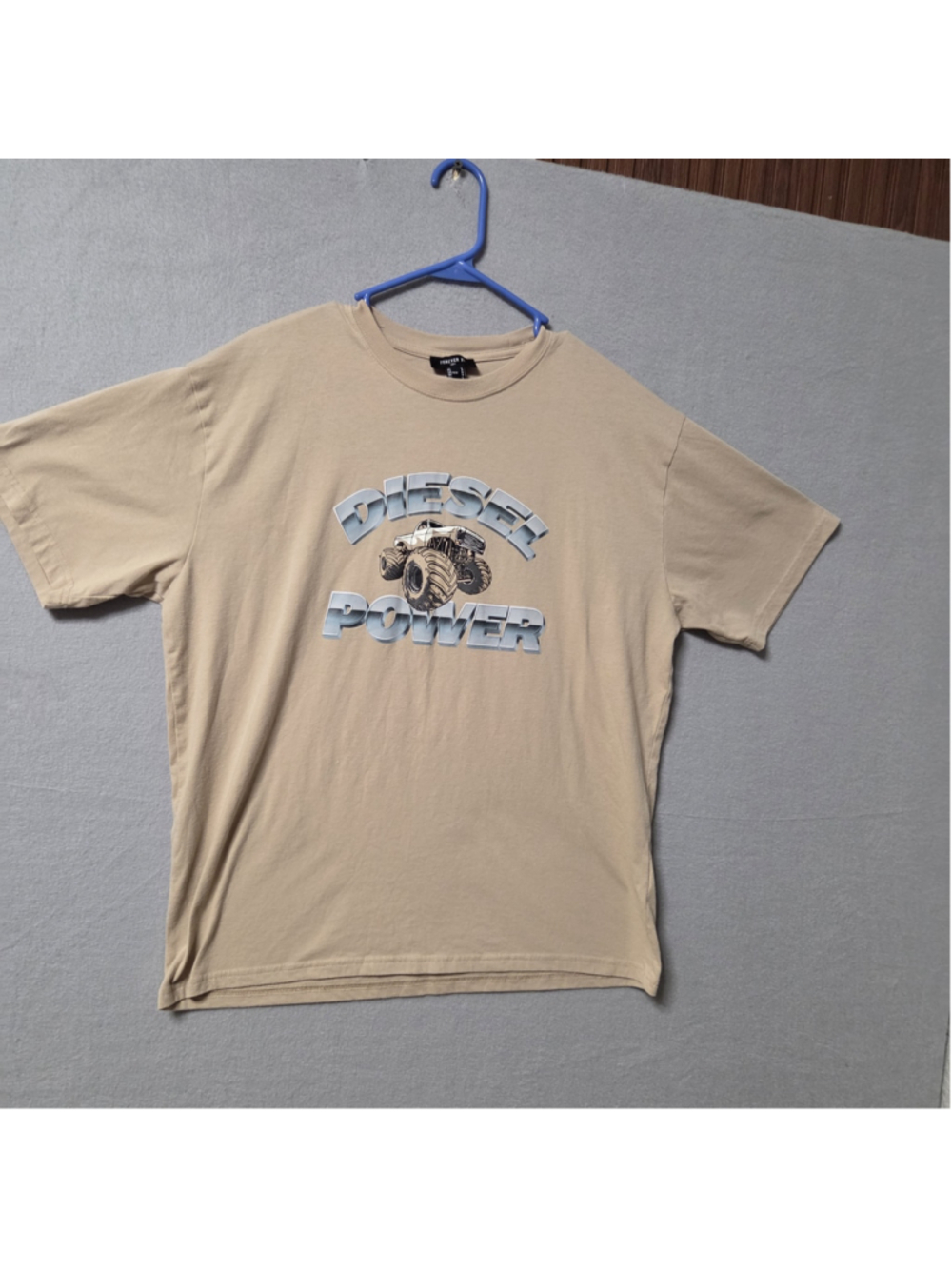 Men's Forever 21 Diesel Power Graphic Tee, Size L, Beige